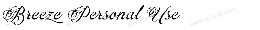 Breeze Personal Use字体转换 Breeze Personal Use字体转换